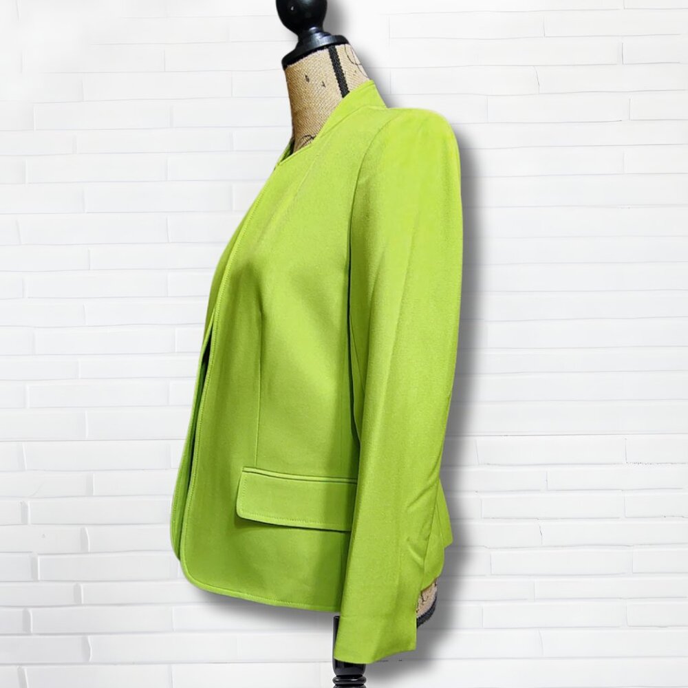 Evan-Picone Black Label Kiwi Crepe Blazer Jacket 6 NWT - Picture 3 of 12
